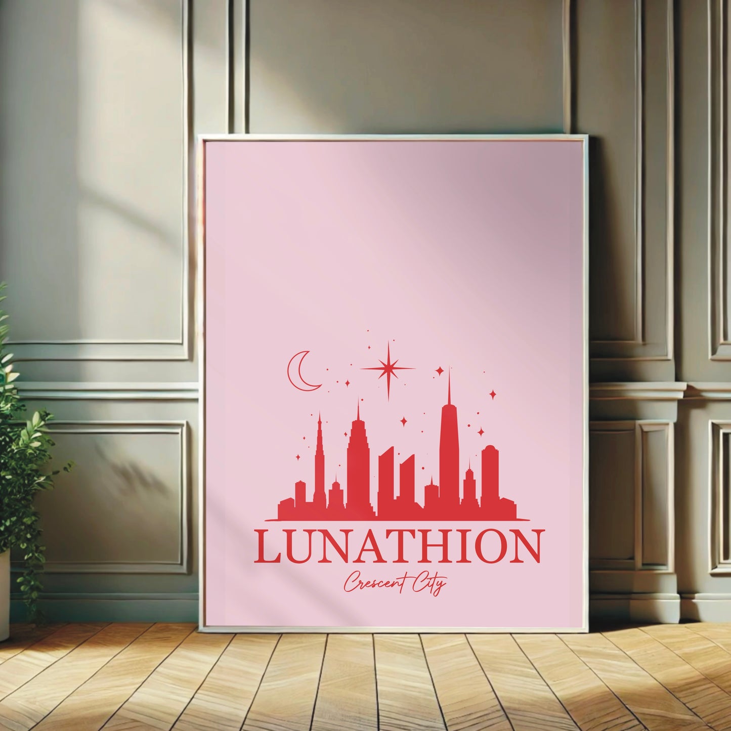 Fantasy Skyline Trio Print Set Pink – ACOTAR | Throne of Glass | Crescent City