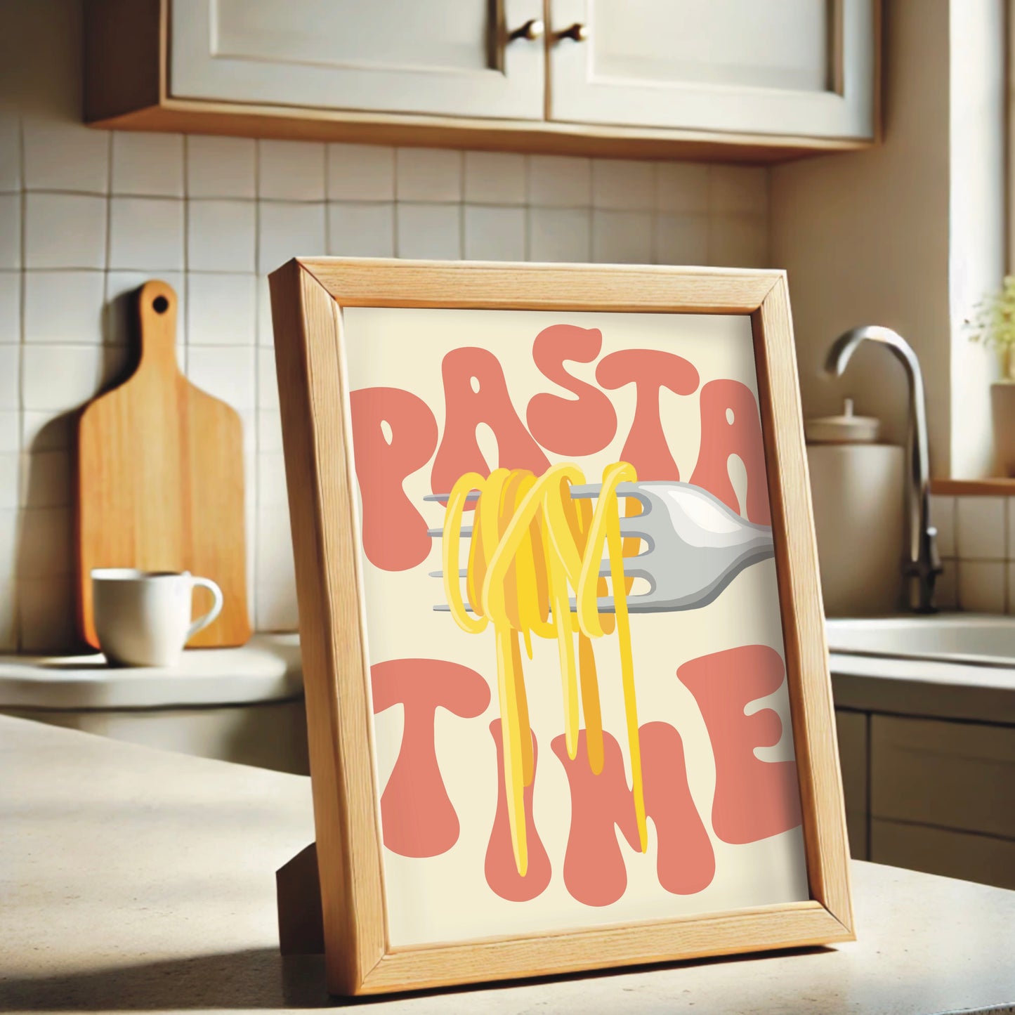 Kitchen Wall Print - "Pasta Time"