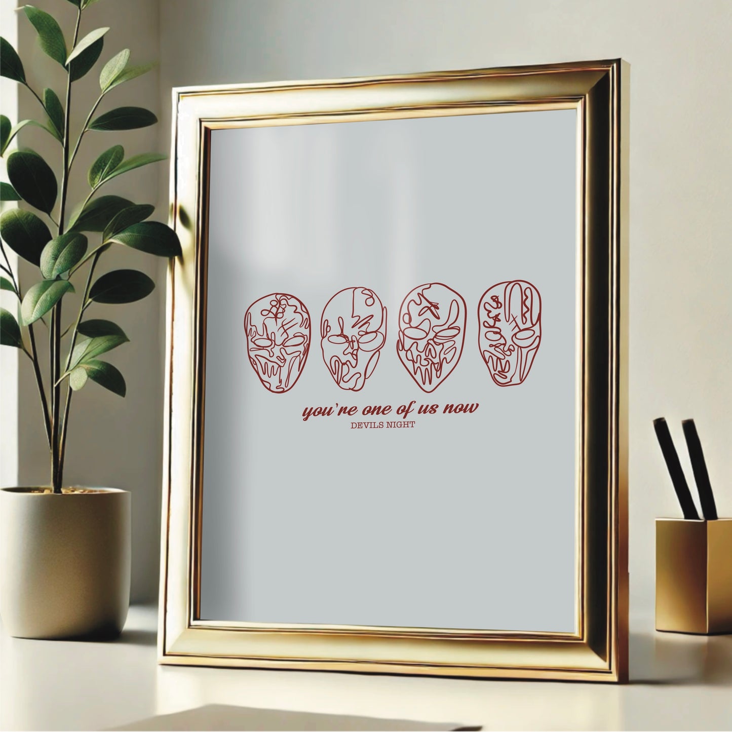 Devils Night "One of Us" Wall Print