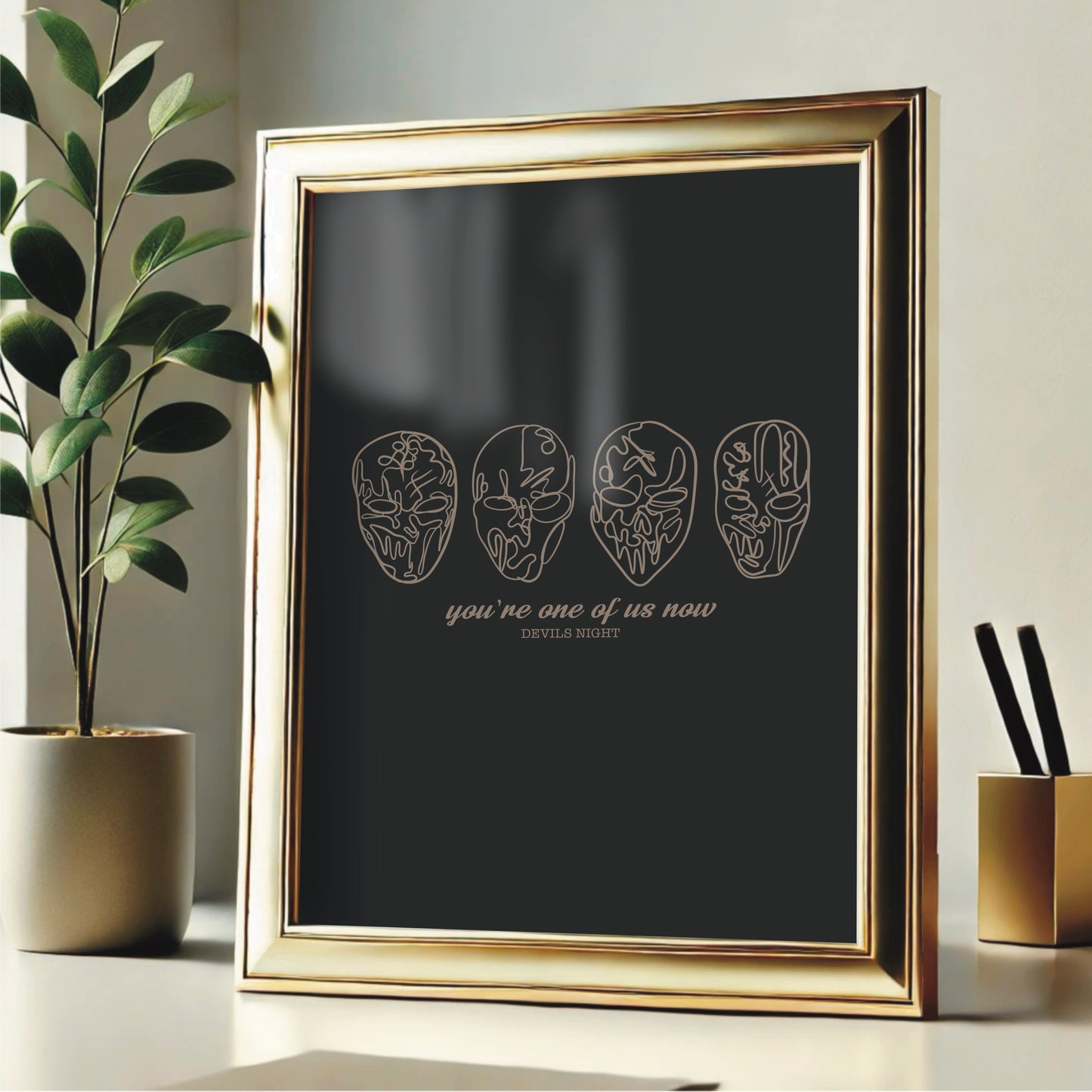 Devils Night "One of Us" Wall Print
