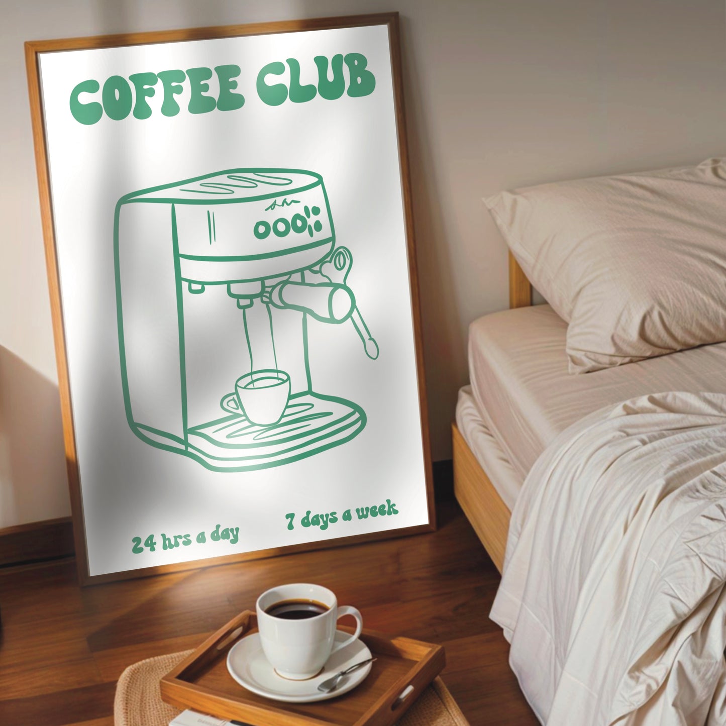 Kitchen Wall Print - Coffee Club