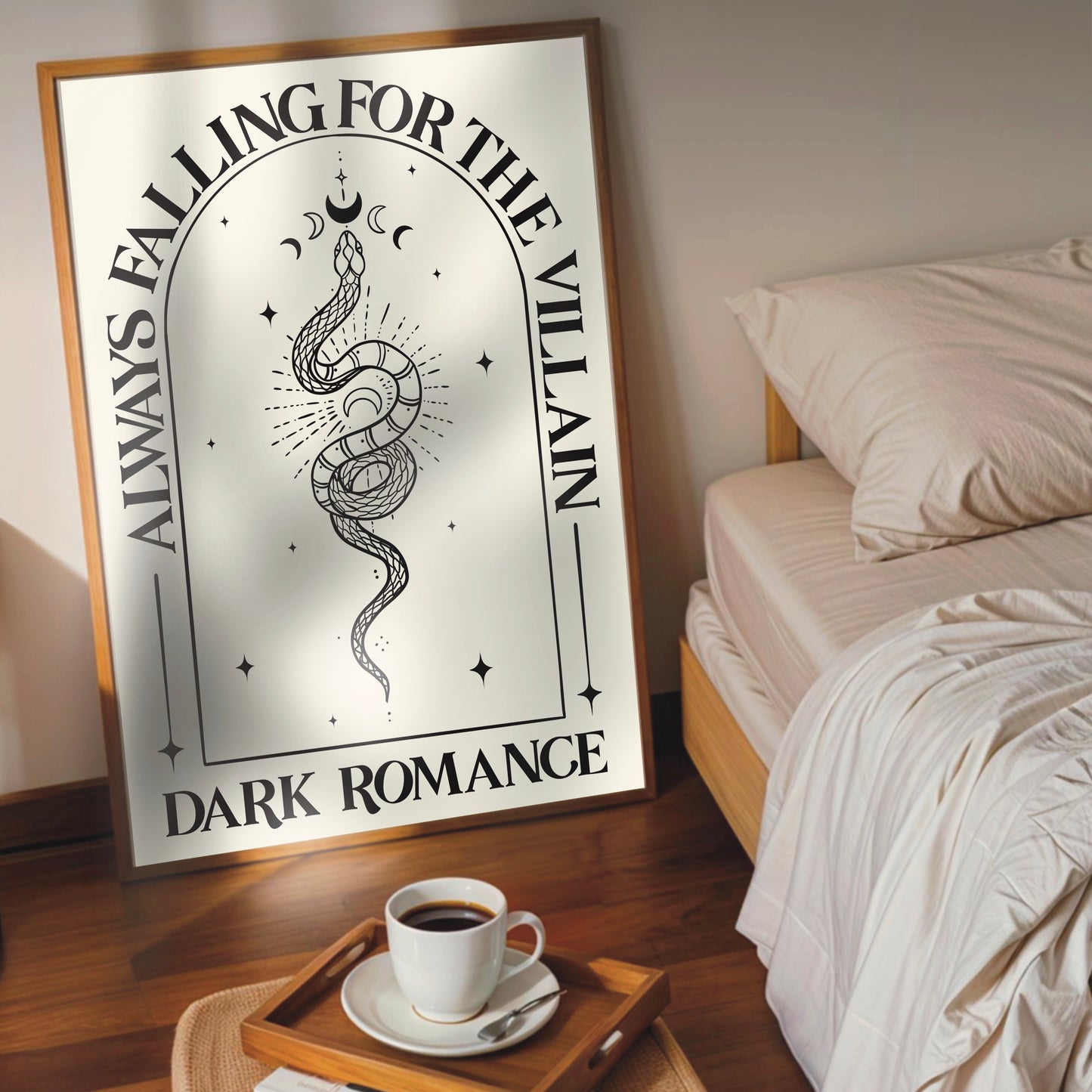 Always Falling For The Villain - Dark Romance Wall Print