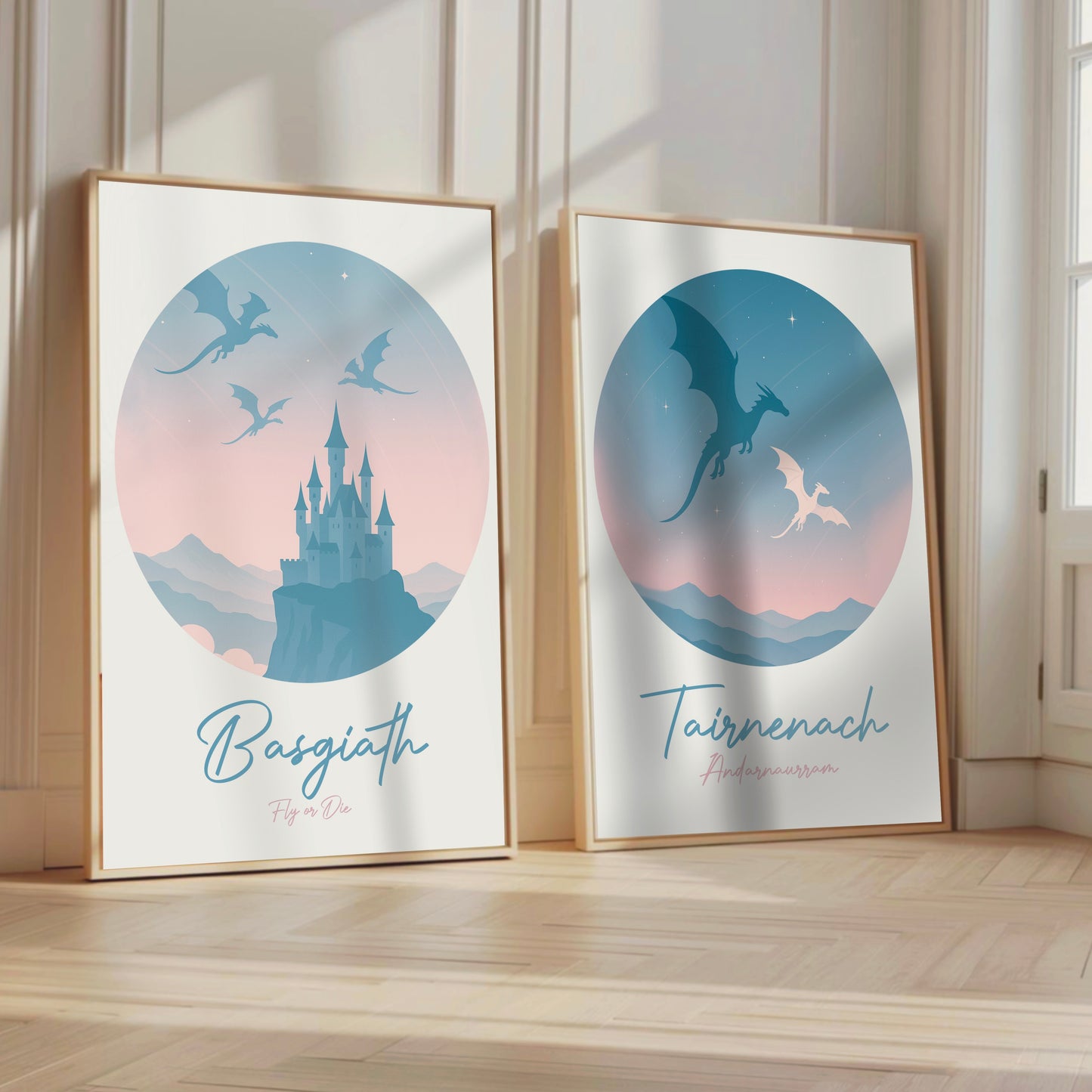 Fourth Wing Dragon Circle Print