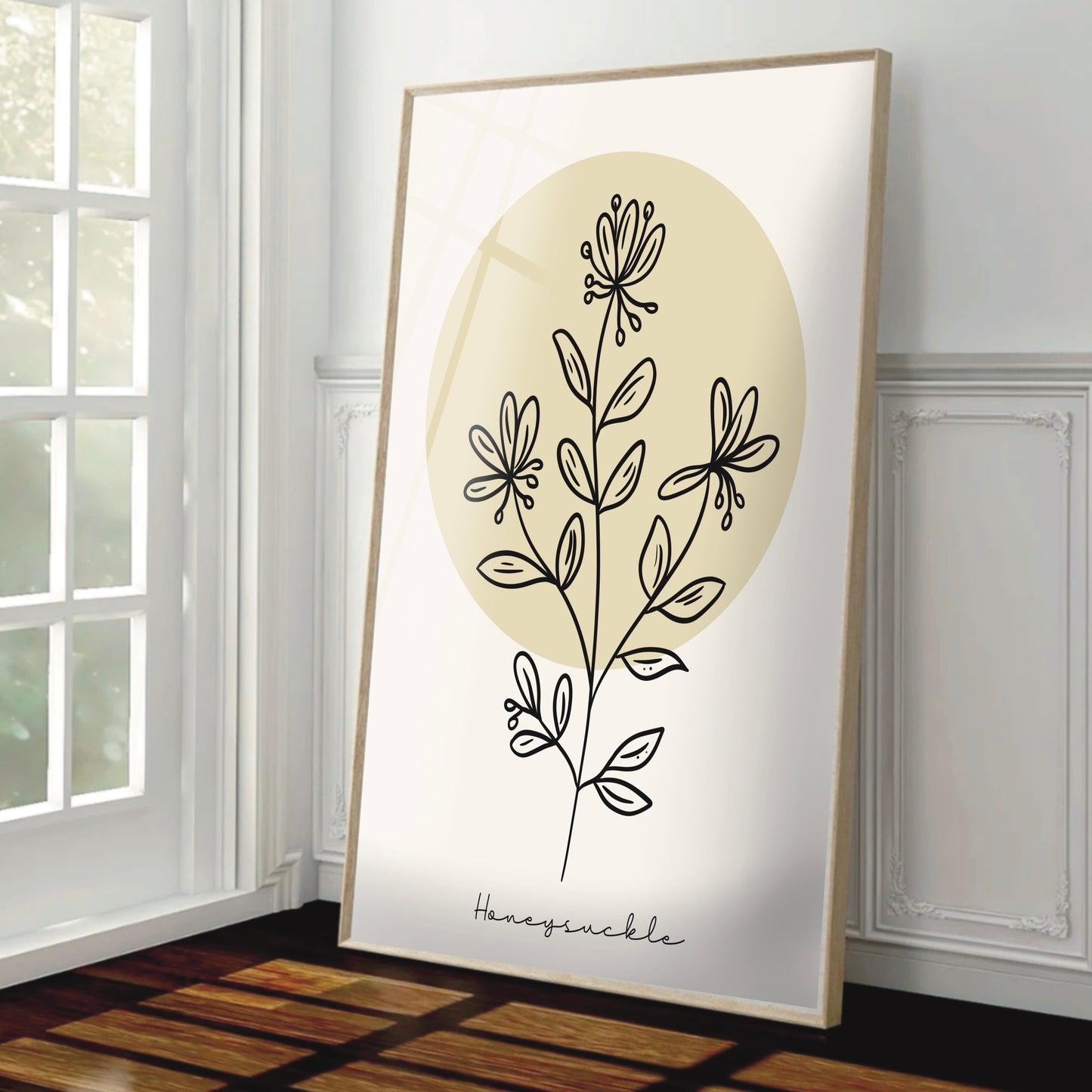 Floral Harmony – Set of 3 Minimal Line Art Prints