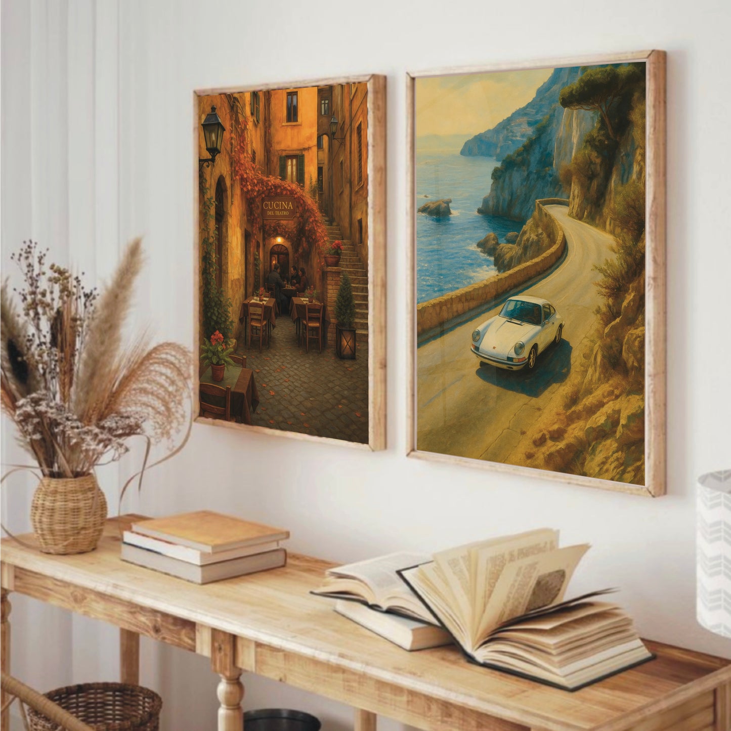 Italian Coffee Corner – Cosy Café Art Print