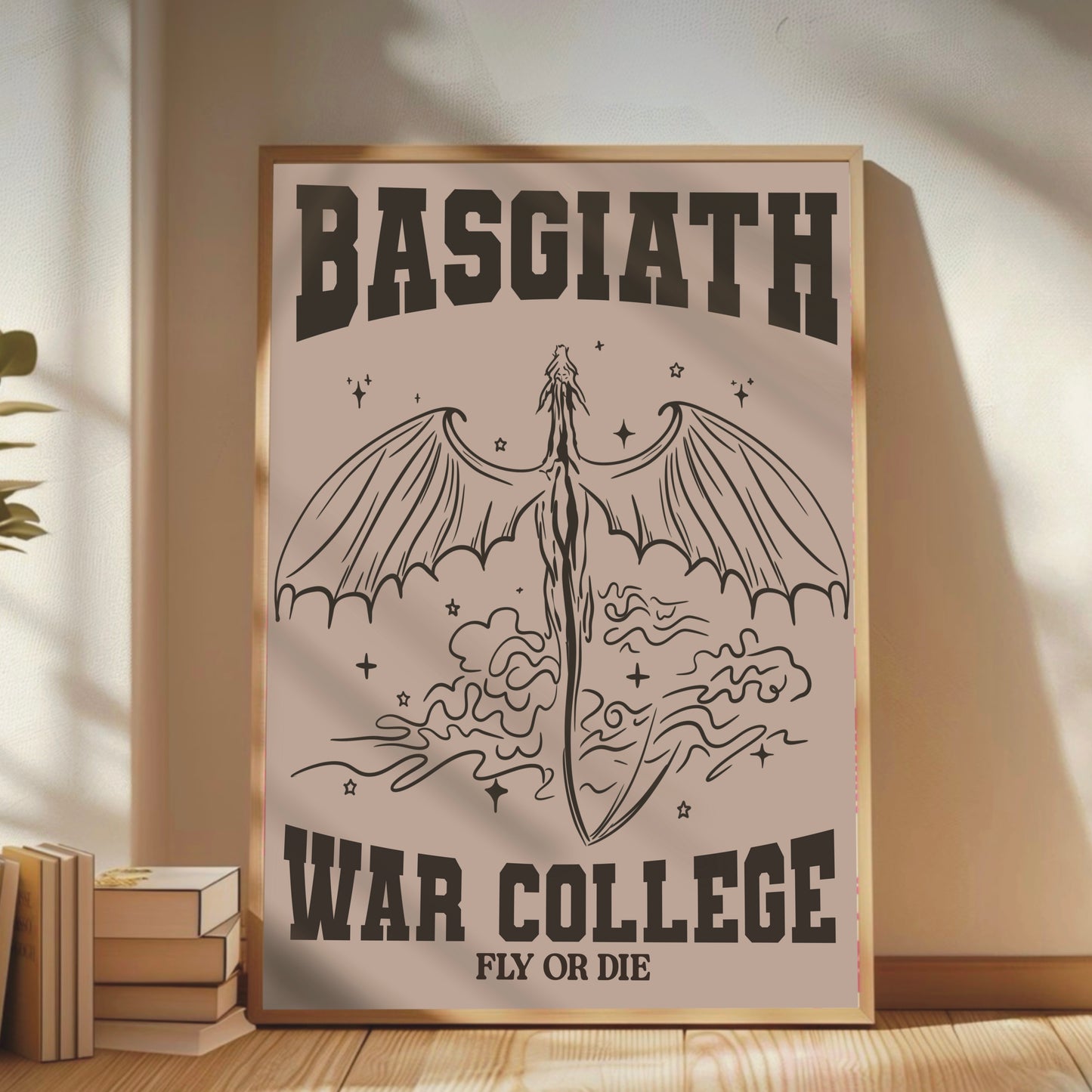 Fourth Wing - Basgiath War College Varsity Print