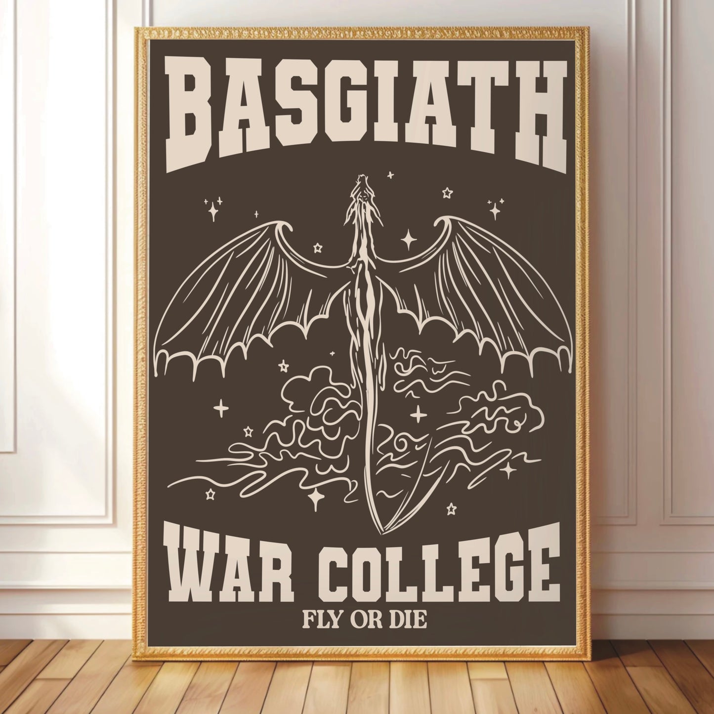 Fourth Wing - Basgiath War College Varsity Print