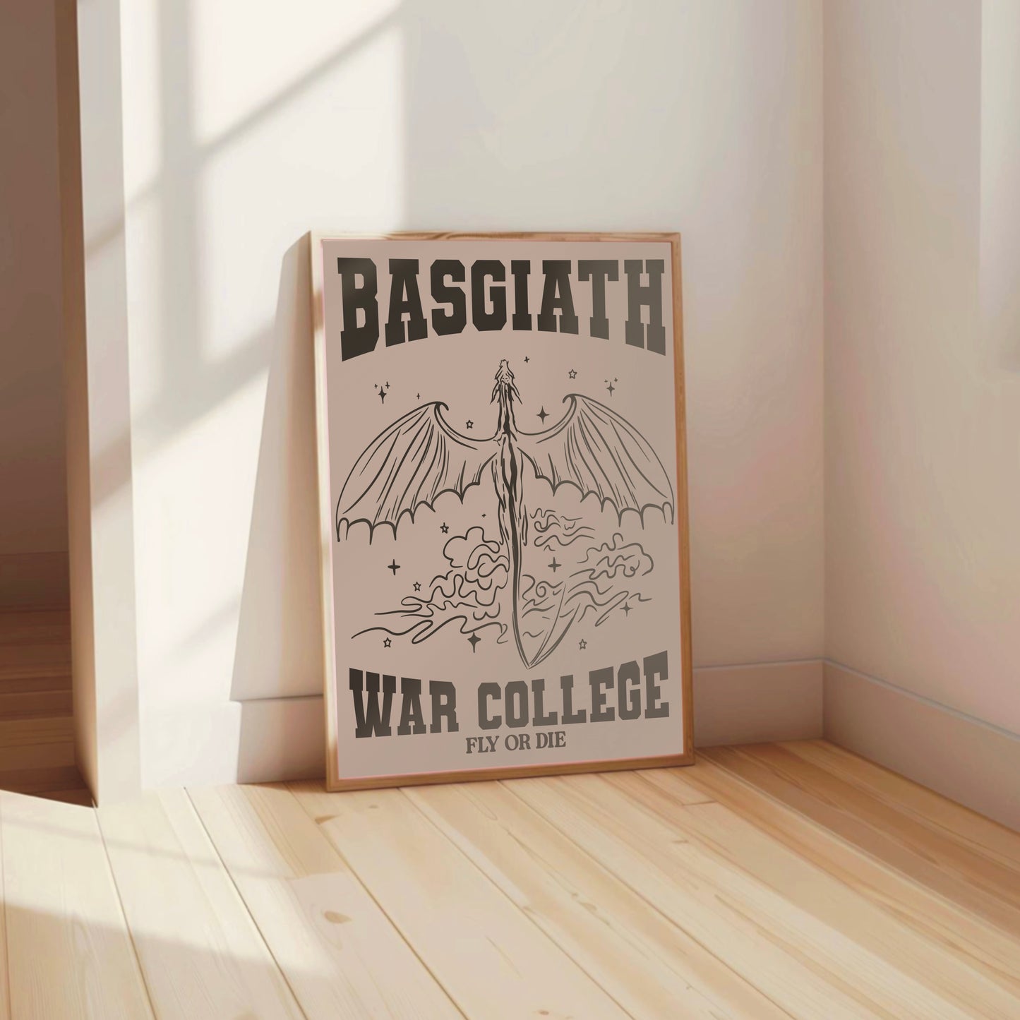 Fourth Wing - Basgiath War College Varsity Print