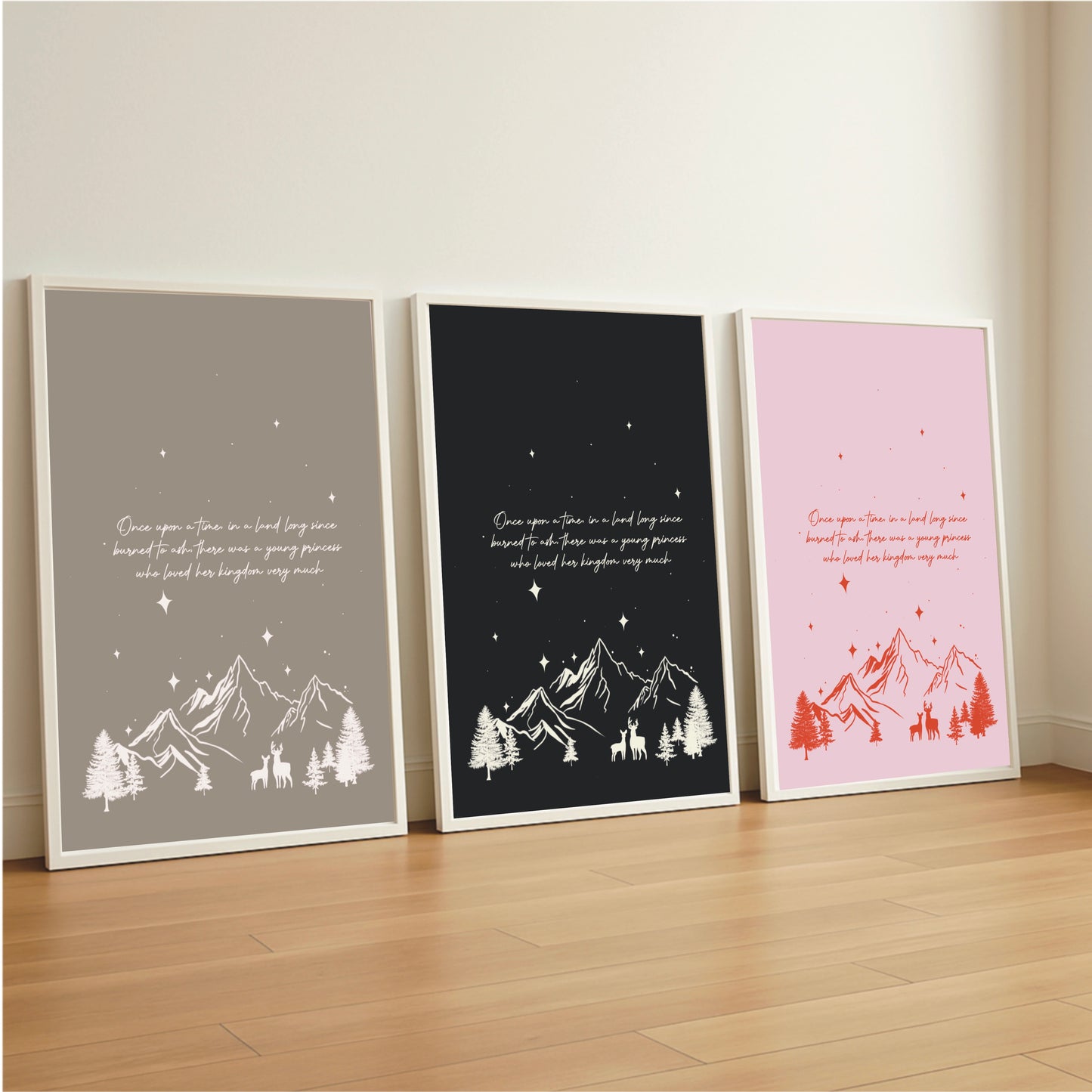 Throne of Glass 'In A Kingdom Since Burned To Ash' Quote Print