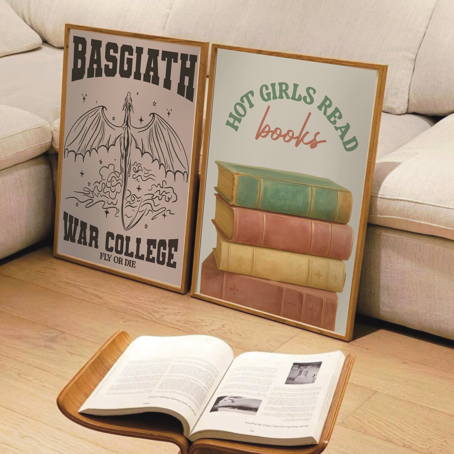 Hot Girls Read Books - Readers Wall Art