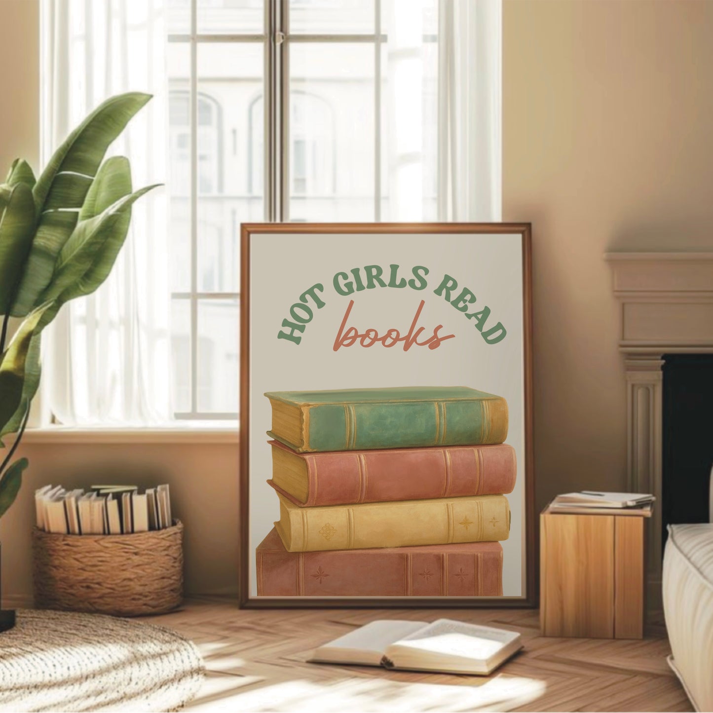 Hot Girls Read Books - Readers Wall Art