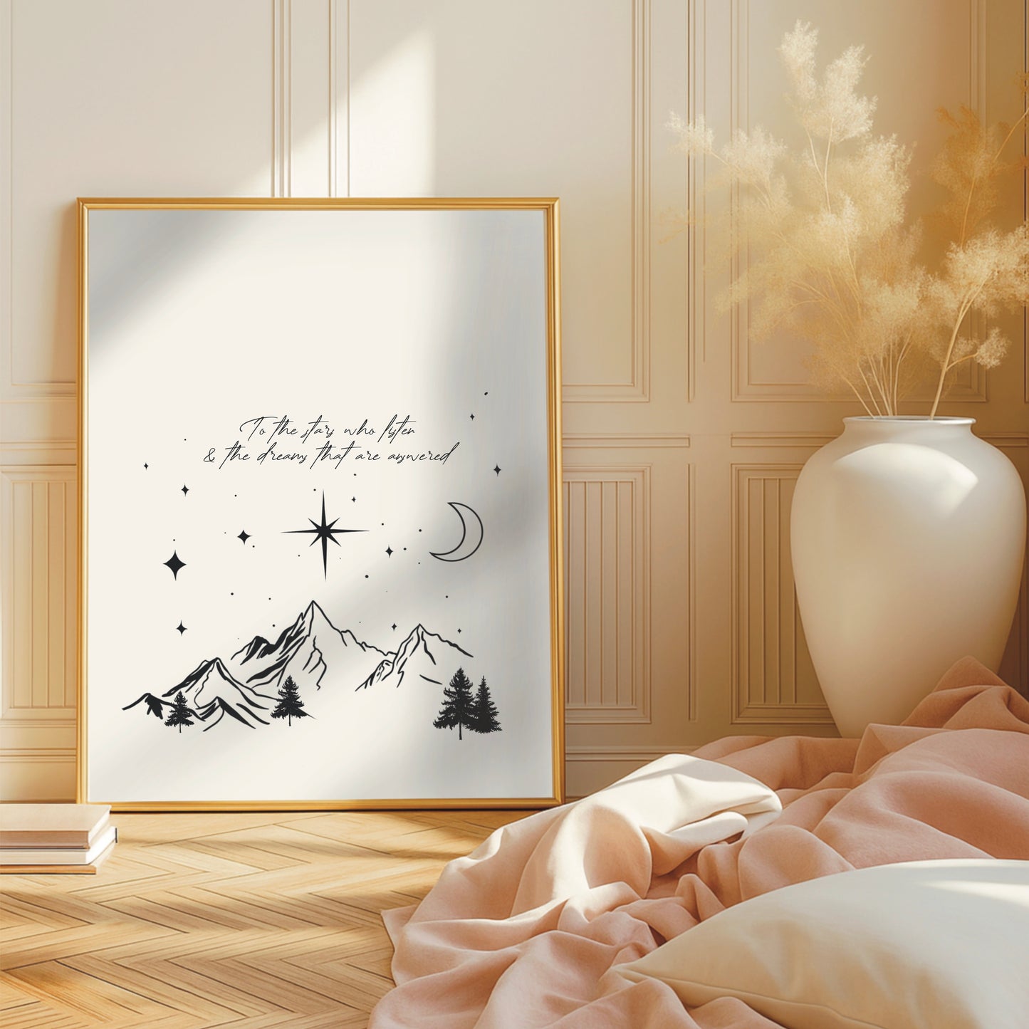 Acotar-inspired "To The Stars Who Listen" Wall Print