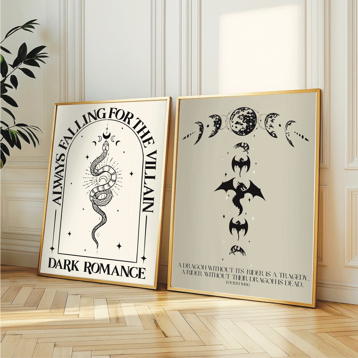 Always Falling For The Villain - Dark Romance Wall Print