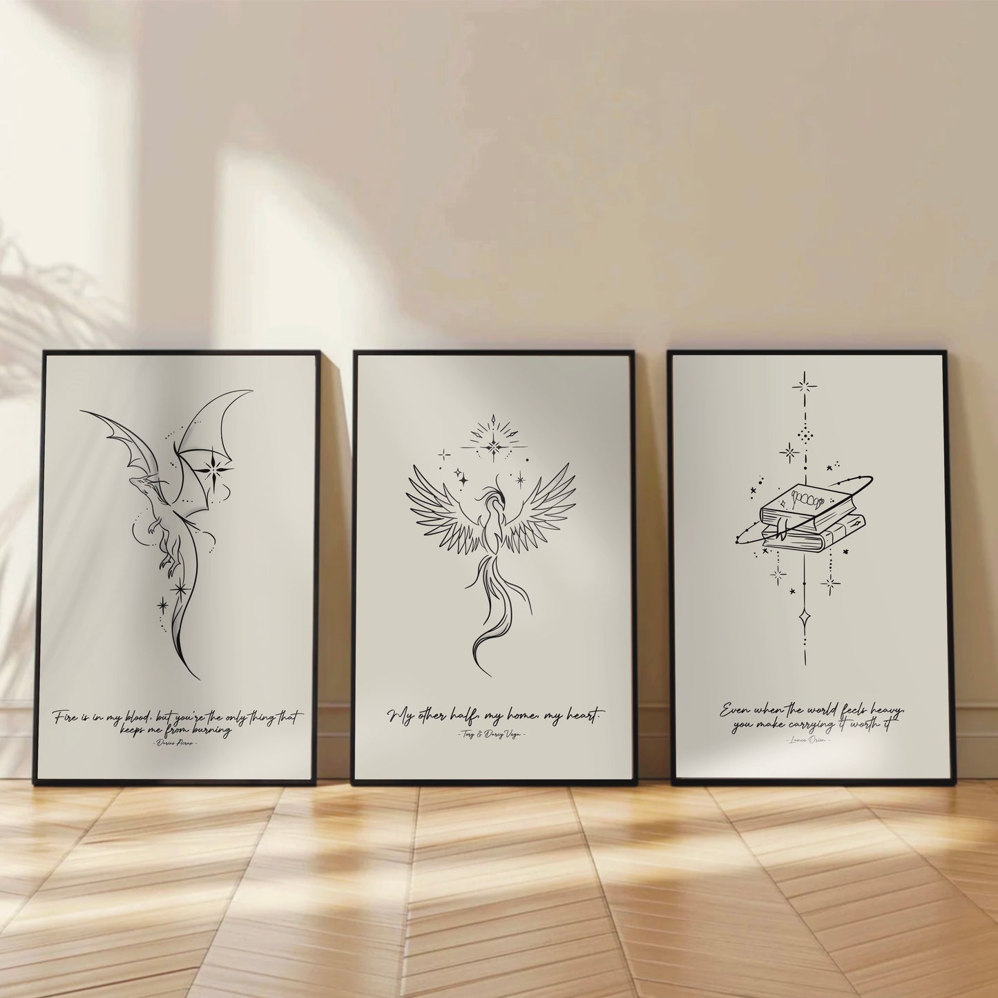 Zodiac Academy Inspired Print - Vega Twins Phoenix