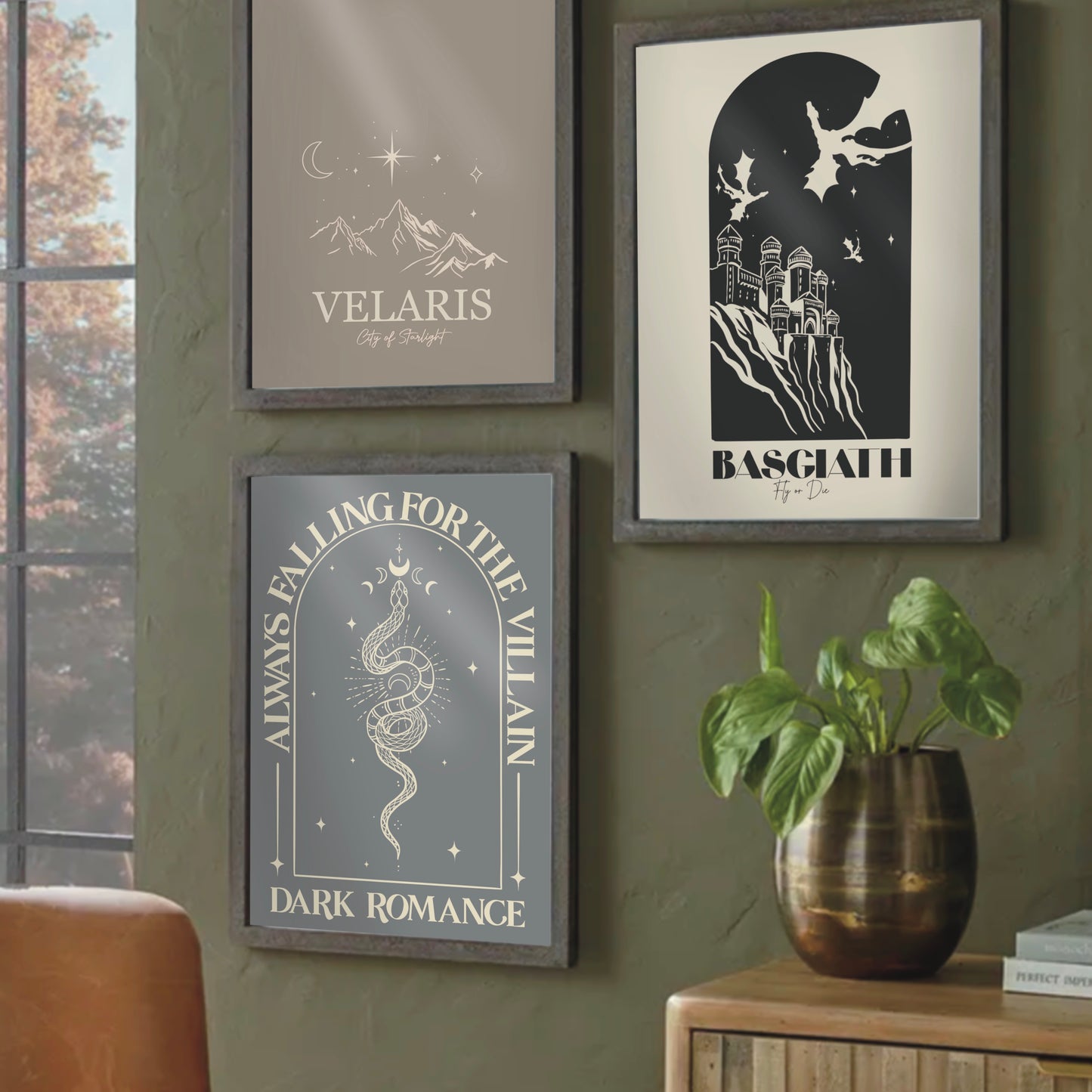 Fourth Wing Basgiath-inspired Wall Print