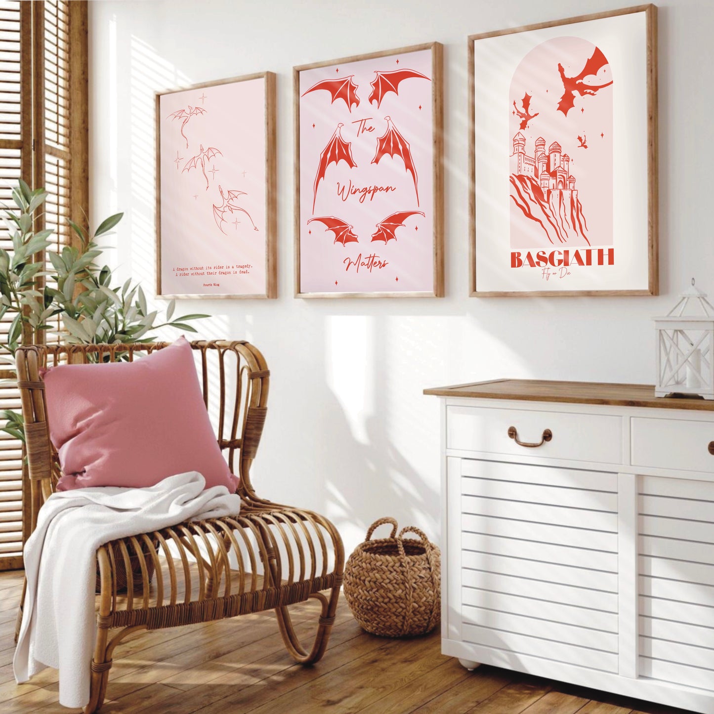 ACOTAR-inspired "Wing Span Matters" Wall Print
