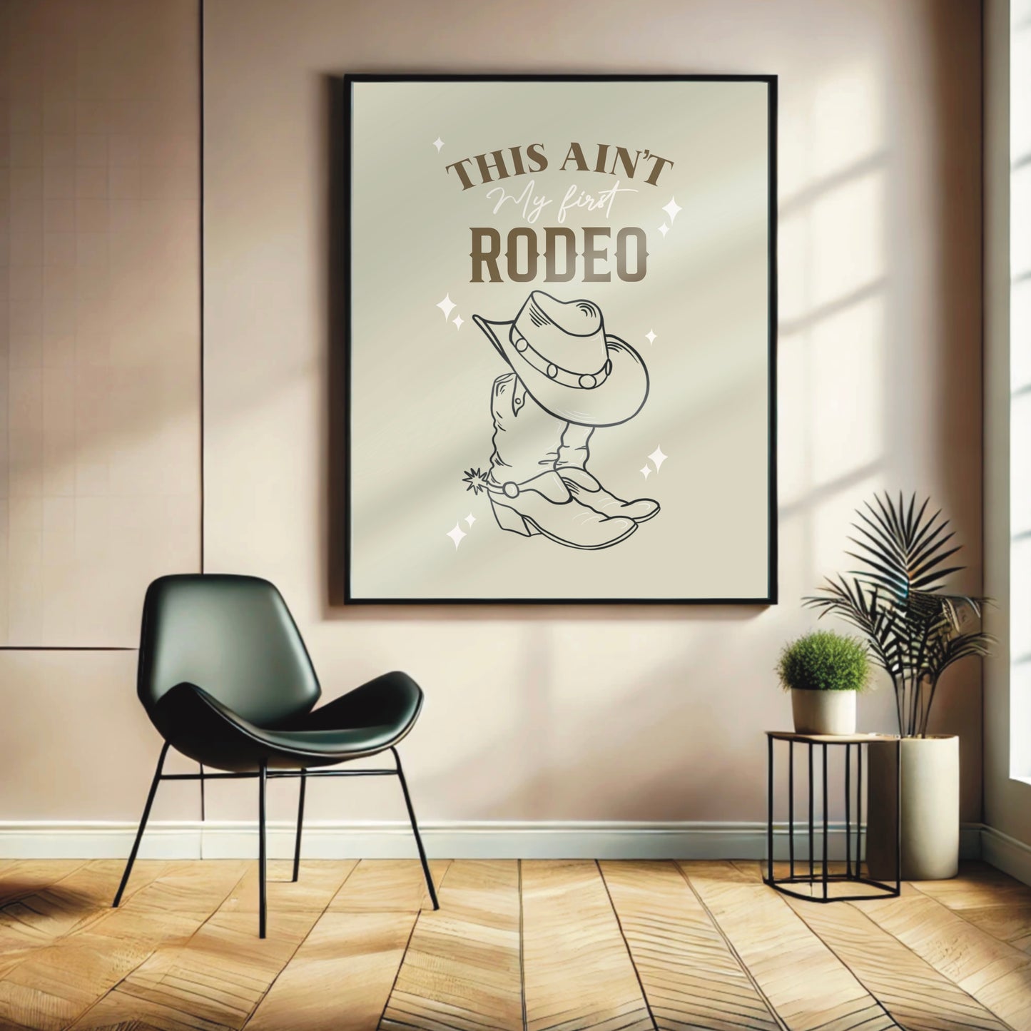 This Ain't My First Rodeo - Cowgirl Quirky Wall Print