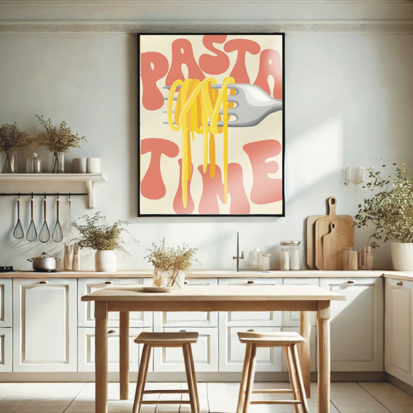 Kitchen Wall Print - "Pasta Time"