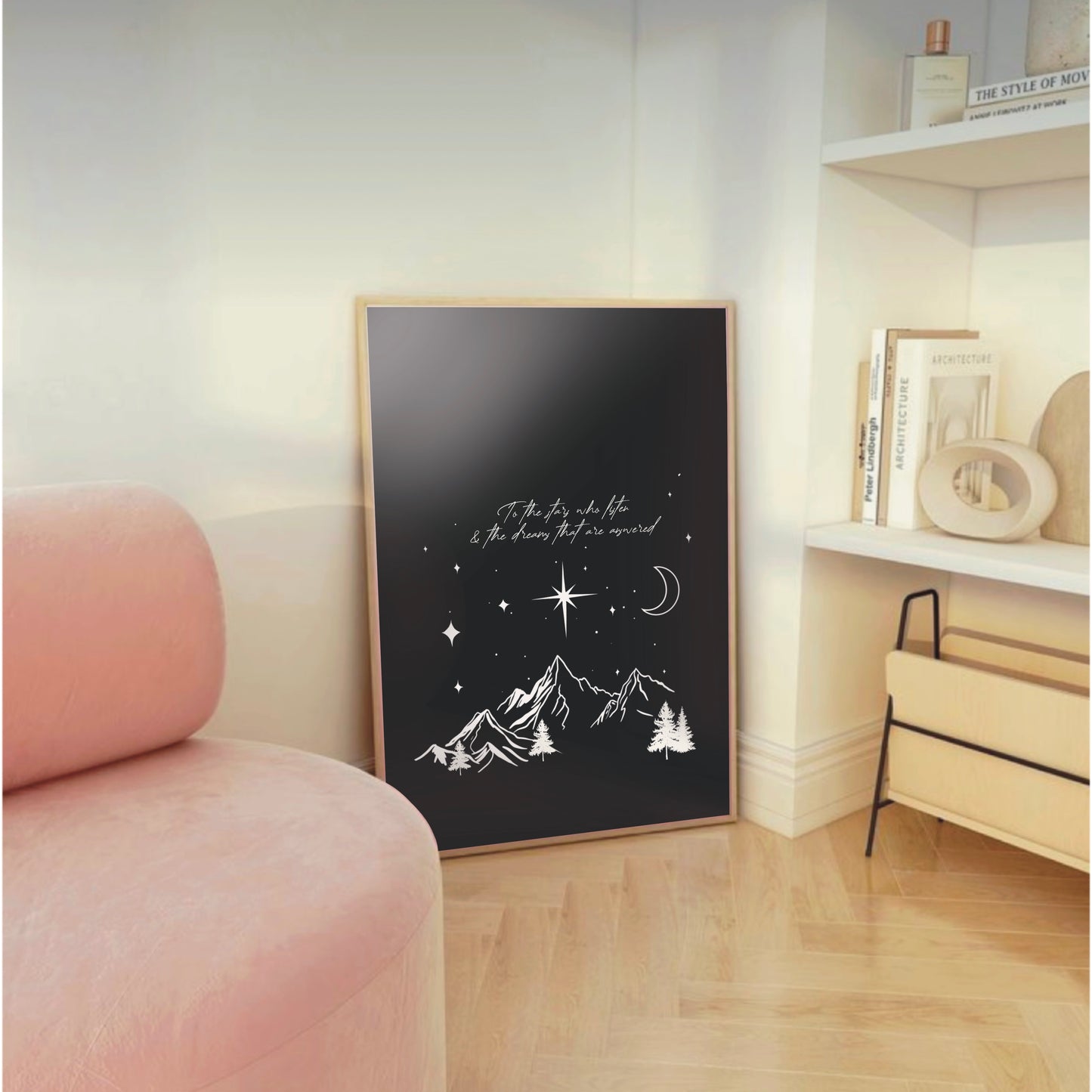 Acotar-inspired "To The Stars Who Listen" Wall Print