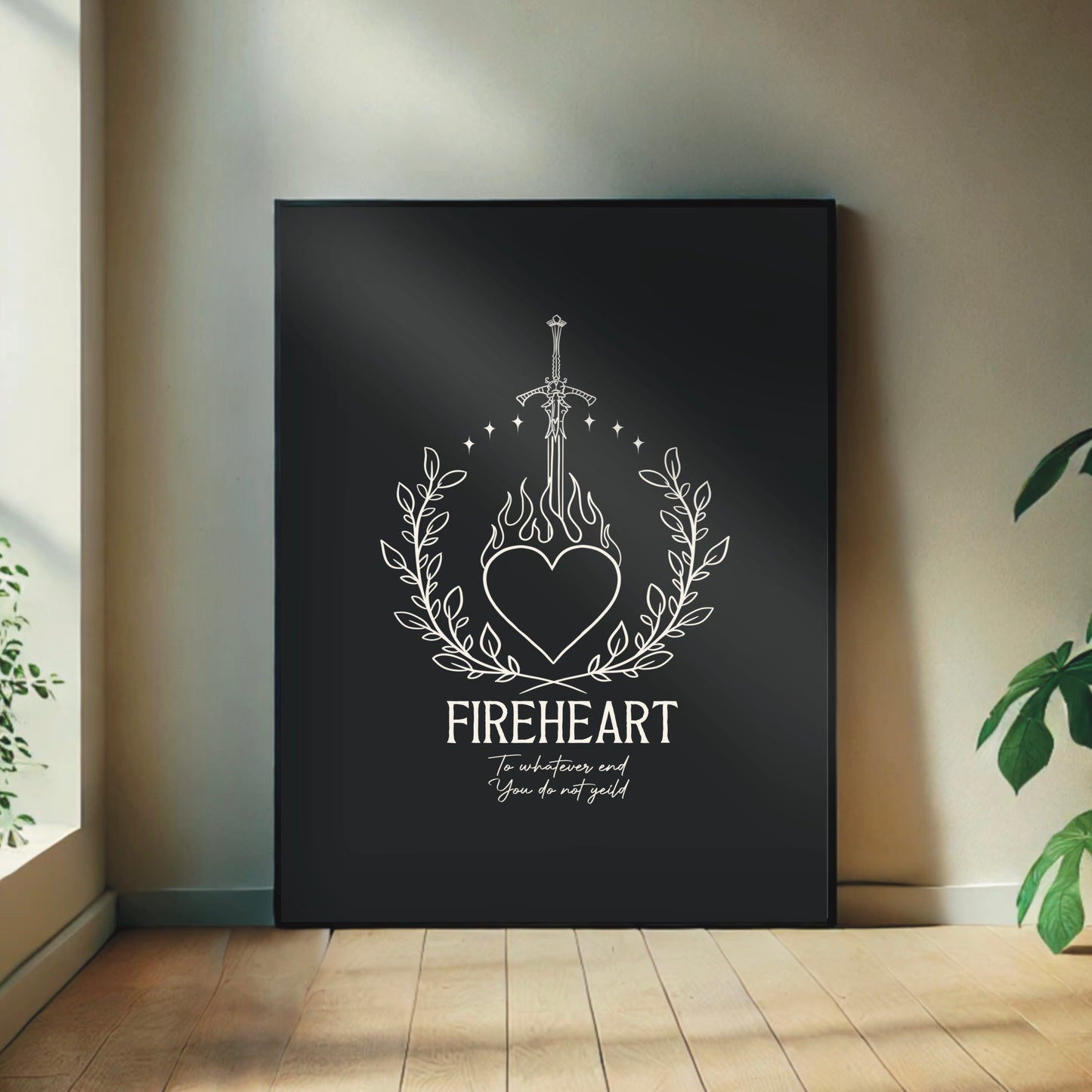 Black ACOTAR, Throne of Glass & Fantasy Book Lovers Print Trio