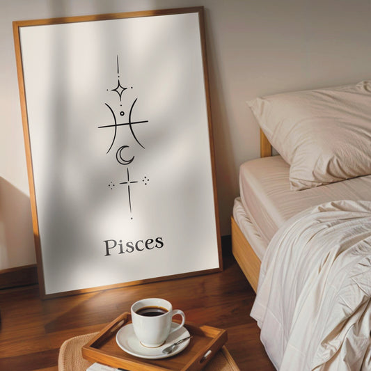 Zodiac Wall Print - Pisces