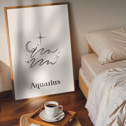 Zodiac Wall Print - Aquarius
