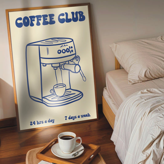 Kitchen Wall Print - Coffee Club