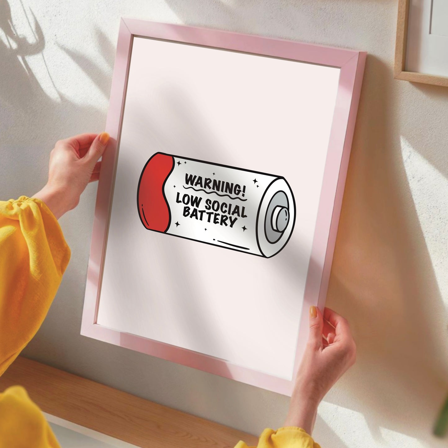 Low Social Battery - Wall Print