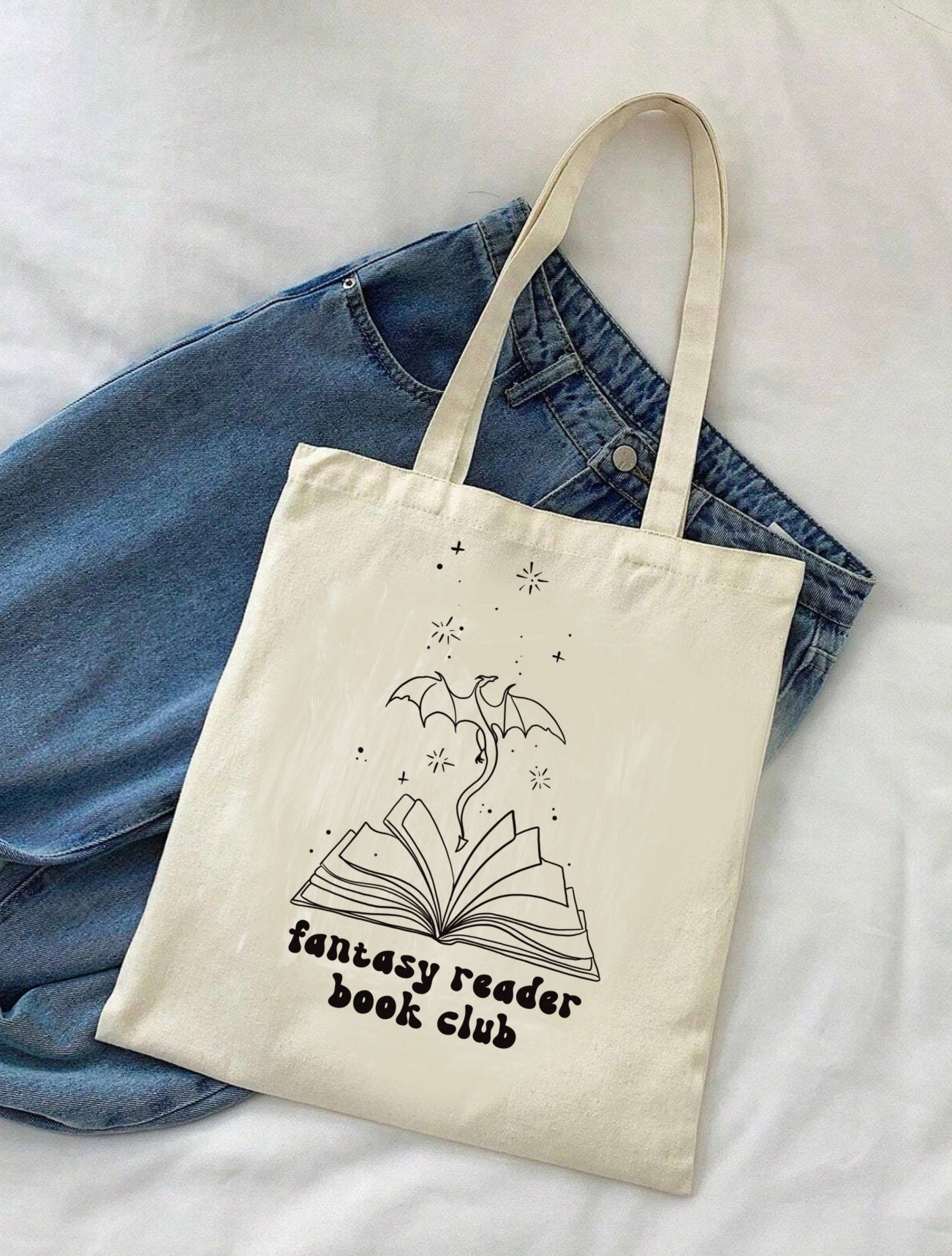 Fantasy Readers Book Club Tote Bag