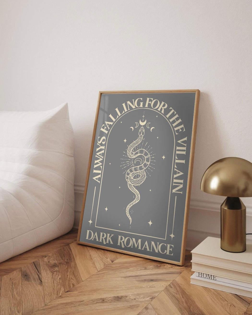 Always Falling For The Villain - Dark Romance Wall Print