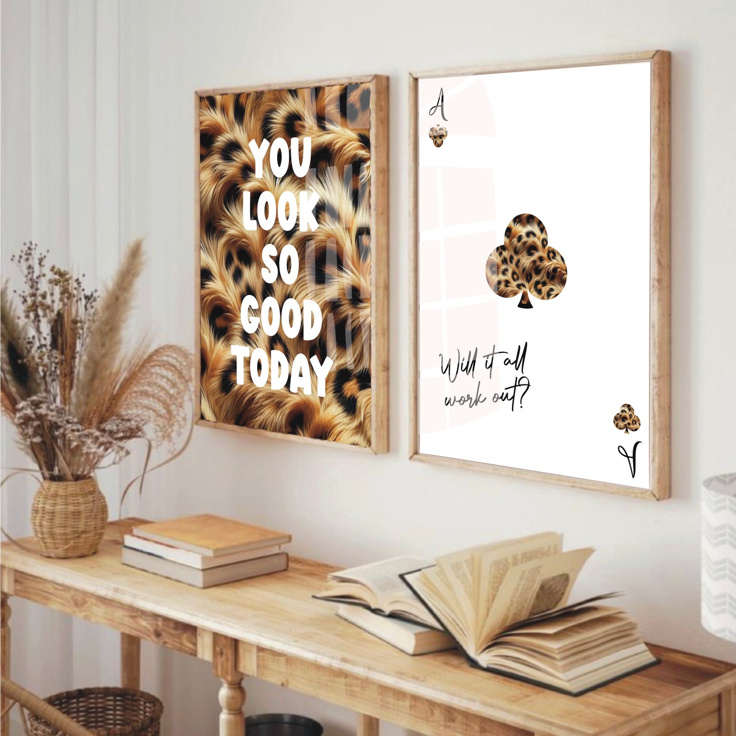 Will It All Work Out? - Leopard Print Wall Print