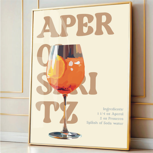 Aperol Spritz Wall Print