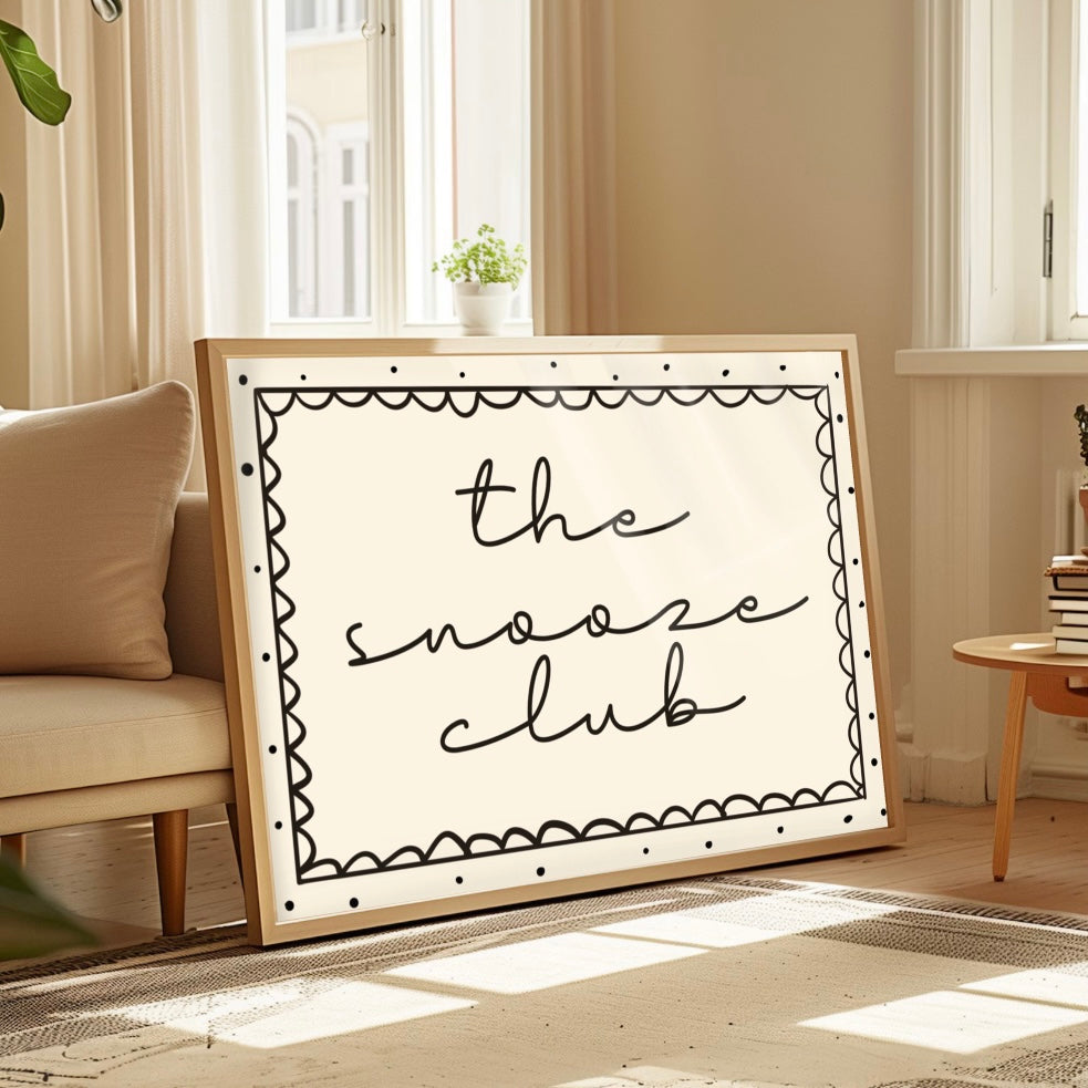 The Snooze Club -  Wall Print