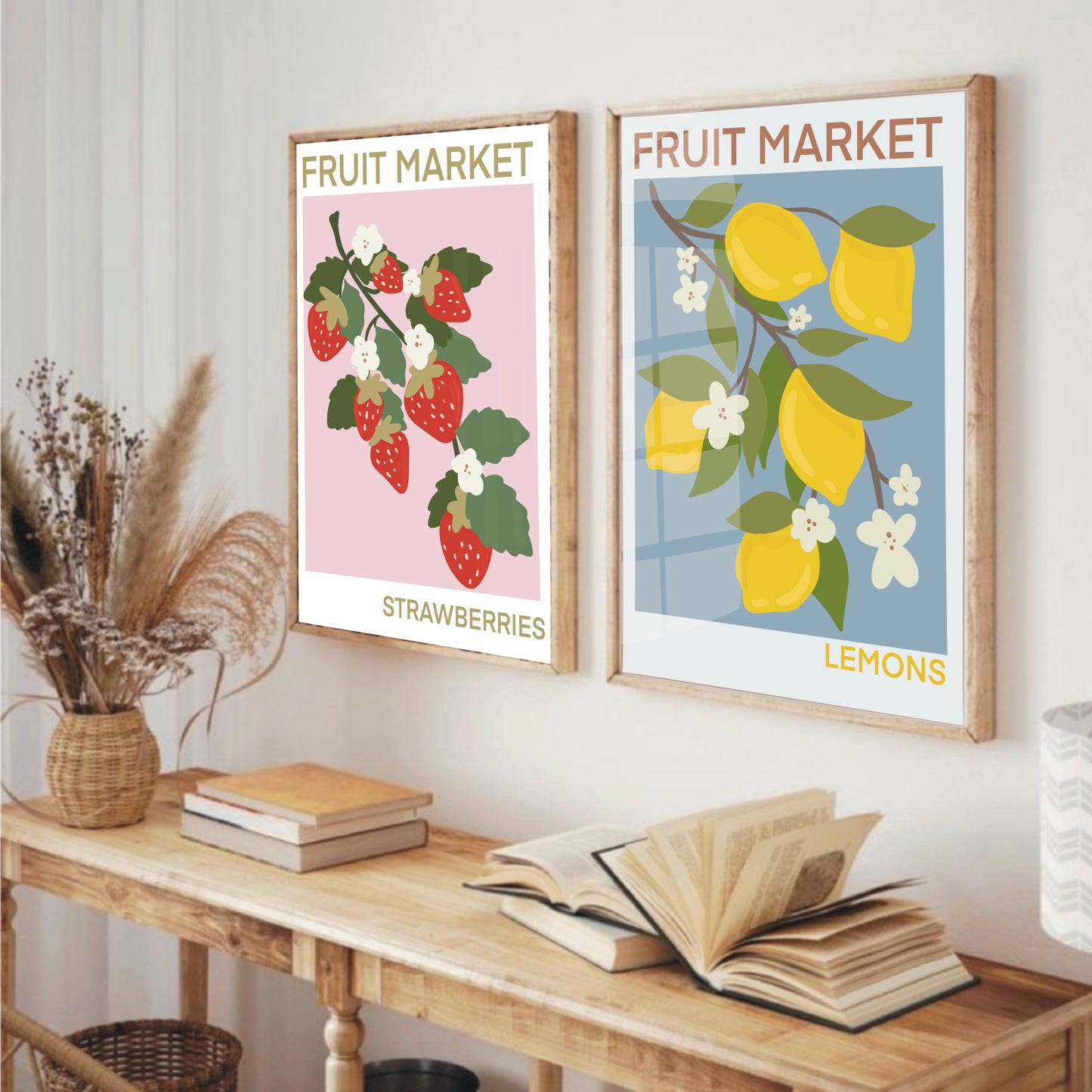 Fruit Market Lemons Wall Art