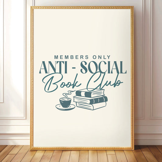 Anti-Social Book Club Print