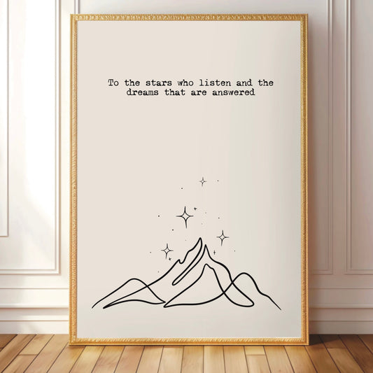 ACOTAR - Inspired Velaris Mountains Print