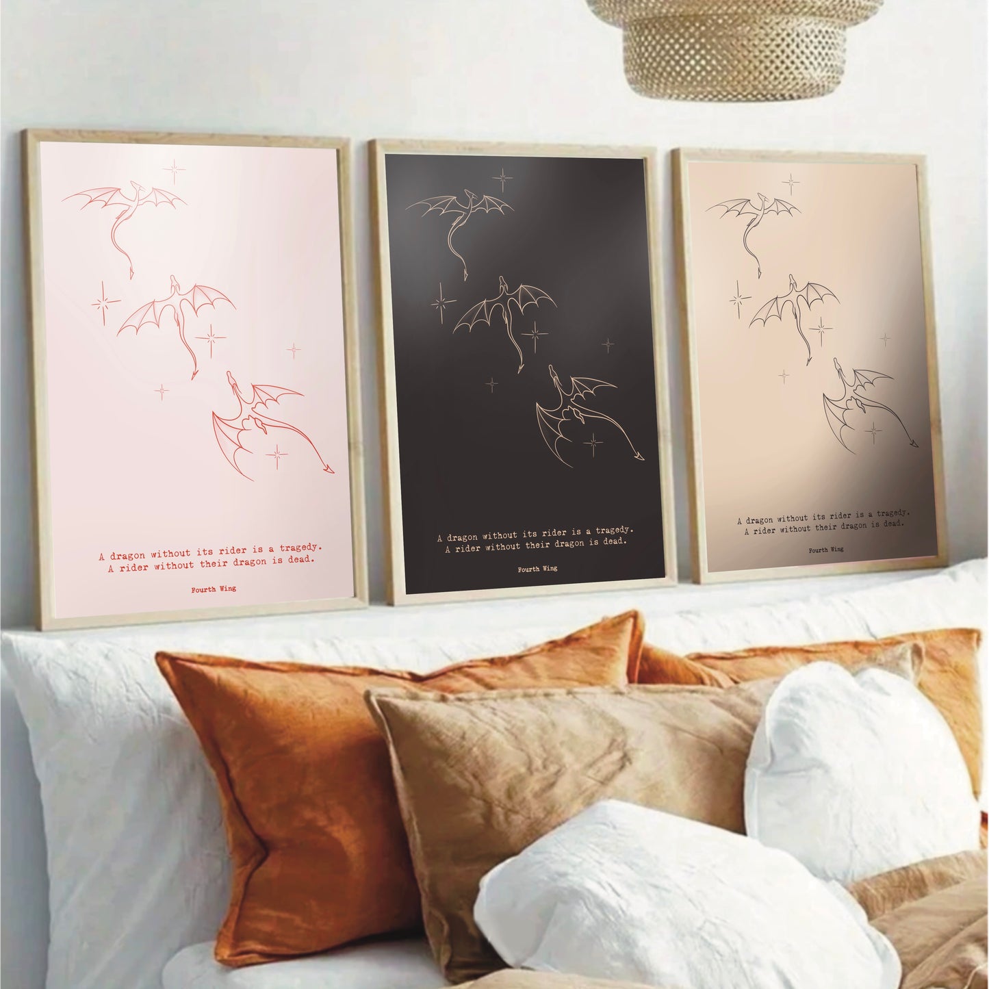 "Fourth Wing" Dragon Constellation Print
