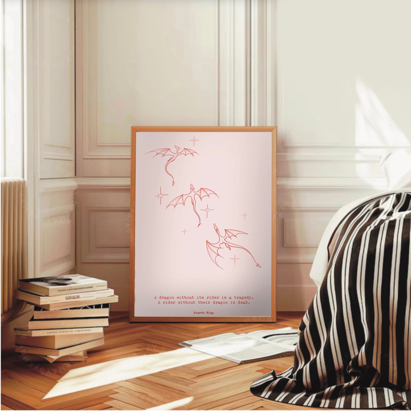"Fourth Wing" Dragon Constellation Print
