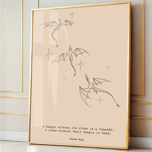 "Fourth Wing" Dragon Constellation Print