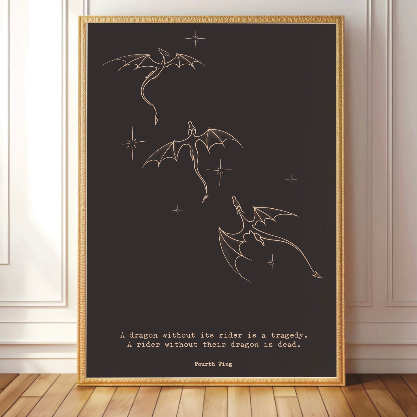 "Fourth Wing" Dragon Constellation Print
