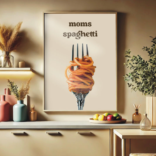 Moms Spaghetti - Kitchen Wall Print