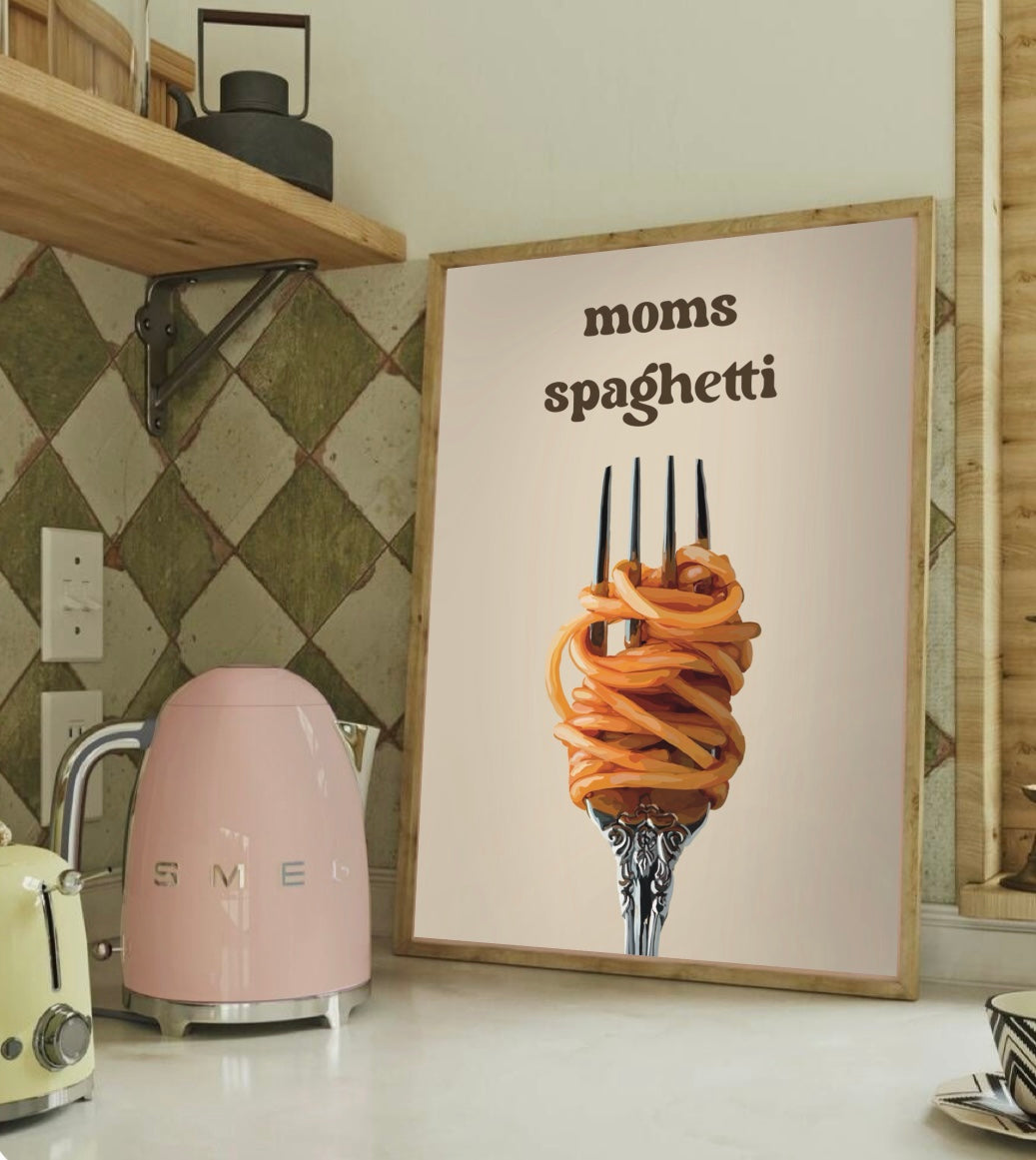 Moms Spaghetti - Kitchen Wall Print