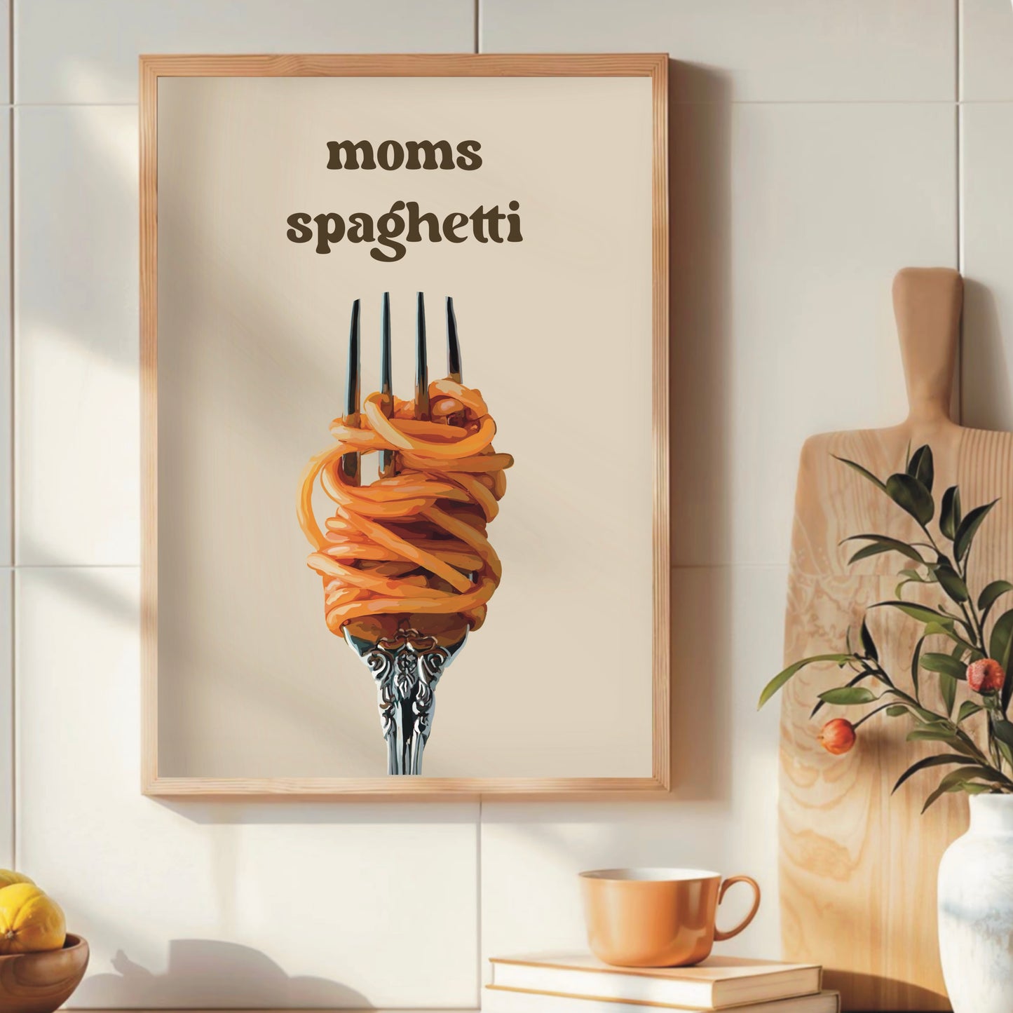 Moms Spaghetti - Kitchen Wall Print