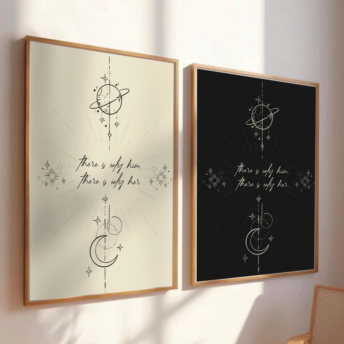 Zodiac Academy Inspired 'there is only her/him' Wall Print