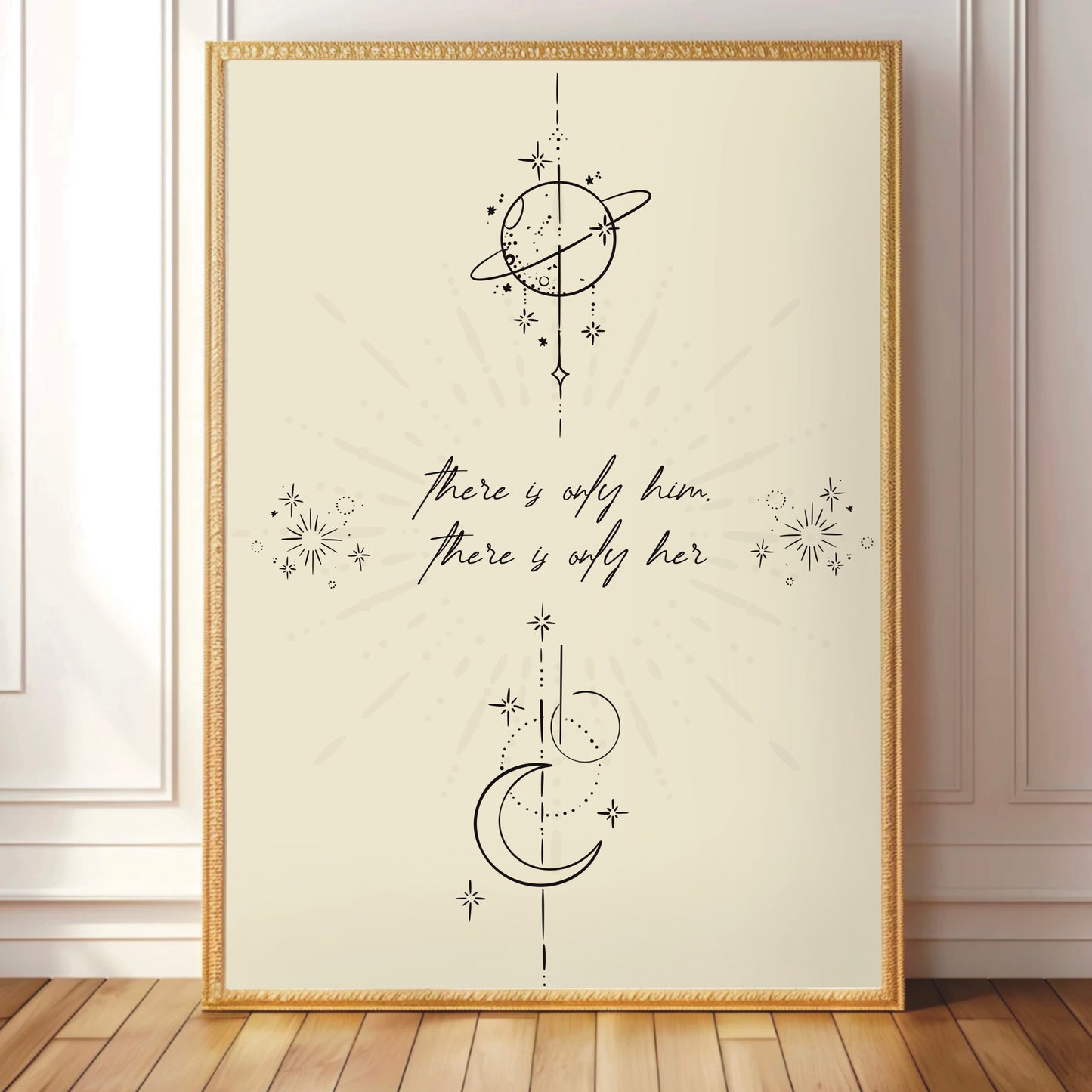 Zodiac Academy Inspired 'there is only her/him' Wall Print