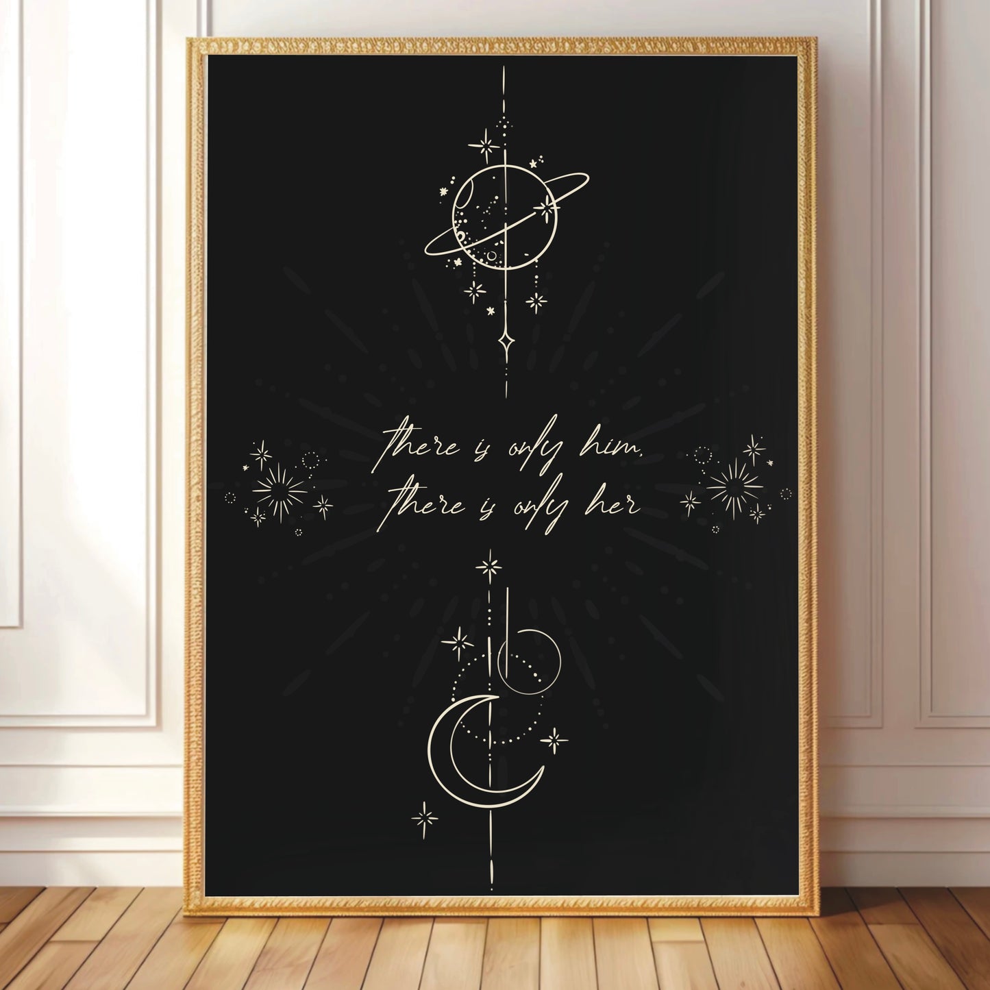 Zodiac Academy Inspired 'there is only her/him' Wall Print
