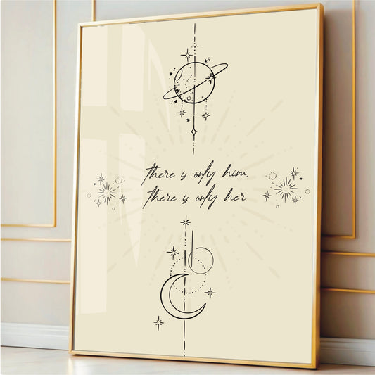 Zodiac Academy Inspired 'there is only her/him' Wall Print