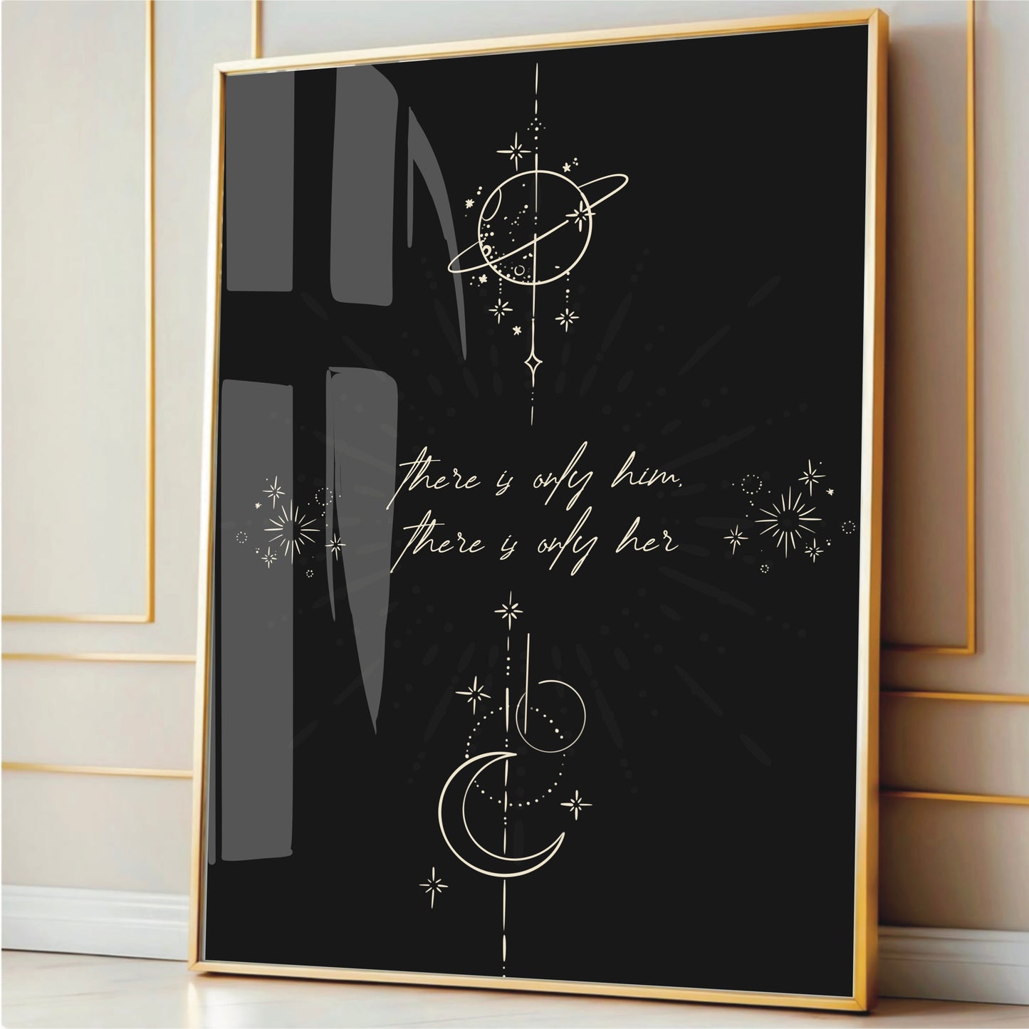 Zodiac Academy Inspired 'there is only her/him' Wall Print