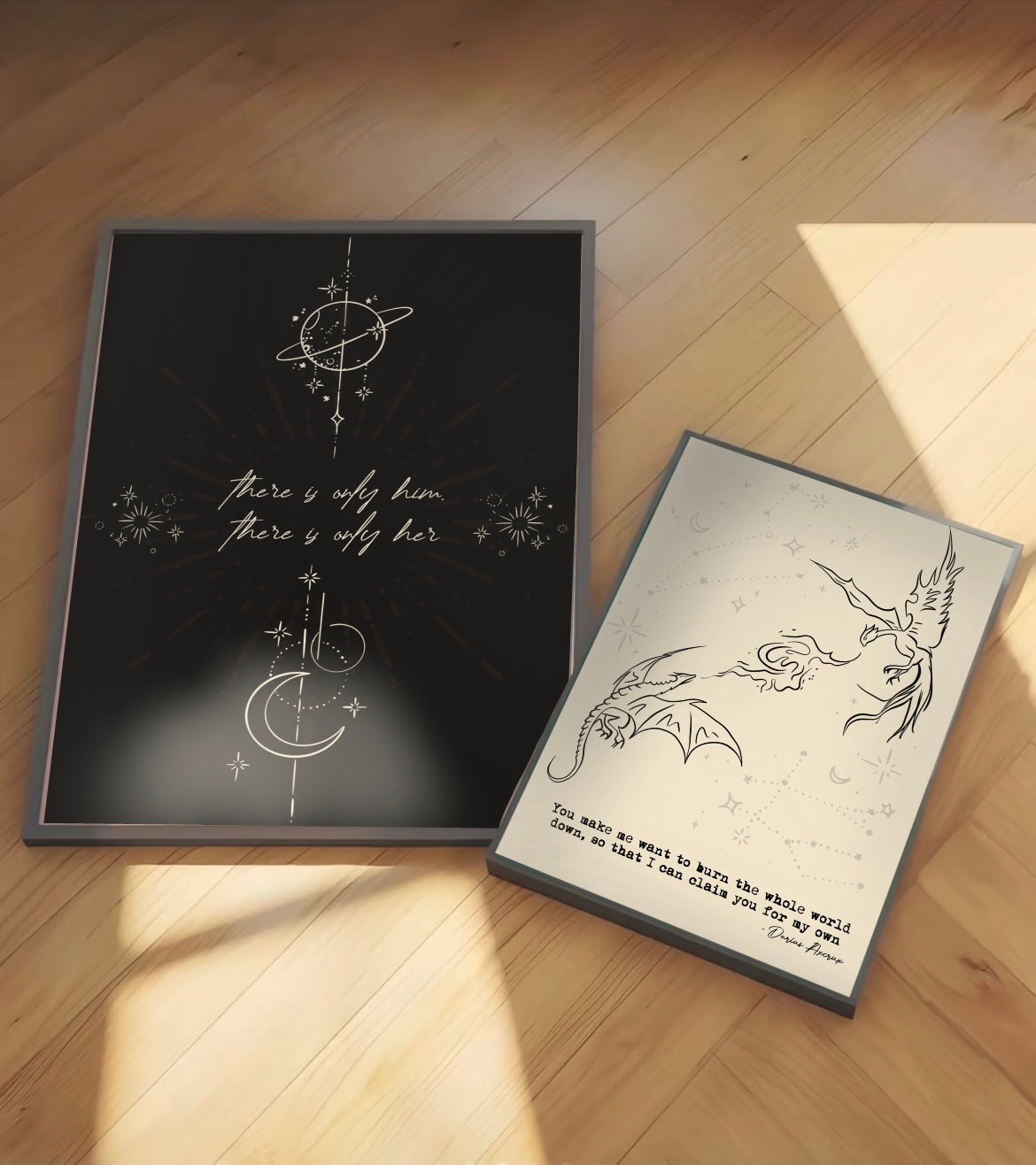 Zodiac Academy Inspired 'there is only her/him' Wall Print