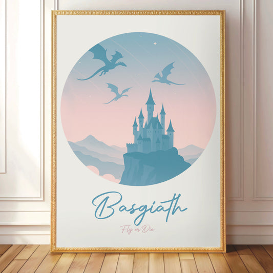 Fourth Wing Basgiath Circle Print